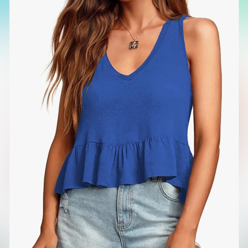New without tags blue womens tank